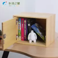 实木带带锁木箱子木柜子零食储物收纳箱大号玩具衣物家用整理箱 三维工匠