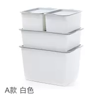 塑料四件套收纳箱储物箱衣服内衣衣物衣柜收纳盒杂物玩具书整理箱 三维工匠