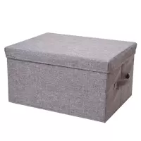 百园仿棉物收纳箱布艺衣服整理箱衣柜收纳盒家用储物箱折叠 三维工匠