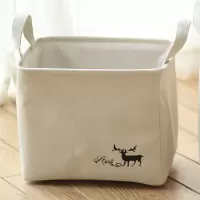 布艺棉麻玩具零食收纳篮收纳筐折叠衣物脏衣篮 收纳箱 三维工匠