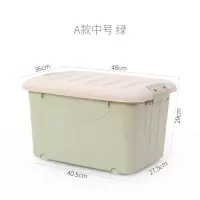 收纳箱宿舍大号书箱教室用整理箱胶箱装书箱子储物箱塑料学生带轮 三维工匠