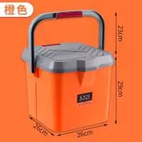 加厚钓鱼桶硬壳车载塑料多功能鱼箱便携装鱼桶可坐人带盖收纳箱 三维工匠