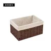 编收纳筐脏衣篮玩具零食杂物储物箱卧室收纳篮储物收纳盒编织框 三维工匠