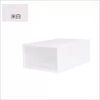 透明抽屉式收纳箱 创意塑料组合收纳盒多层叠加抽屉柜储物整理盒 三维工匠