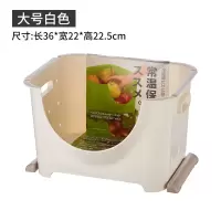 日本厨房收纳箱塑料储物箱衣物玩具收纳盒蔬菜收纳筐水果筐可叠加 三维工匠