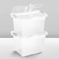 特大号透明塑料收纳箱卧室家用整理箱储物盒换季衣服收纳 三维工匠