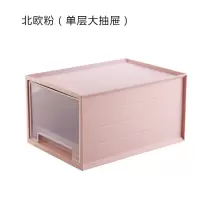 可叠加塑料收纳箱抽屉式多层衣物收纳盒衣柜衣服整理箱玩具储物箱 三维工匠