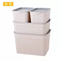 收纳箱收纳盒塑料整理箱储物箱衣服宿舍家用装衣服的箱子有盖盒子 三维工匠