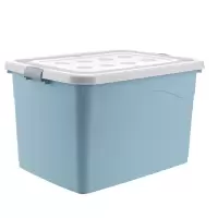 250L特大号塑料收纳箱加厚衣服储物箱有盖收纳盒玩具滑轮整理箱子 三维工匠