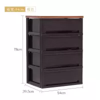 日本塑料抽屉式收纳柜子卧室床头柜爱丽丝整理盒储物箱 三维工匠