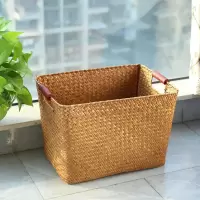 KENS编收纳篮 有把手整理储物筐储物篮收纳箱收纳盒 非柳编筐 三维工匠