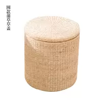 编实木收纳凳储物凳子藤编换鞋凳沙发凳化妆凳可坐人坐箱 三维工匠收纳箱