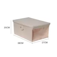 可折叠收纳箱收纳 家用 布艺收纳整理箱衣物收纳箱超大带盖可视 三维工匠