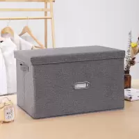 折叠衣物箱布艺有盖衣柜收纳盒大号加厚衣服整理箱家用储物箱盒子 三维工匠