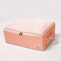 收纳箱三个装 衣服折叠盒子 卧室整理盒布艺家用储物箱子带盖 三维工匠