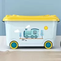 衣物整理箱储物箱塑料箱子小汽车造型儿童玩具收纳箱有盖特大号 三维工匠