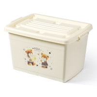 特大号塑料收纳箱周转箱塑料整理箱收纳盒储物盒玩具储物箱收纳箱 三维工匠 水晶蓝 超划算套装120L+170L(共2个)