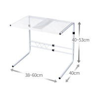 日本天马株式会社伸缩微波炉厨房置物架不锈钢烤箱微波炉架收纳架收纳层架 三维工匠