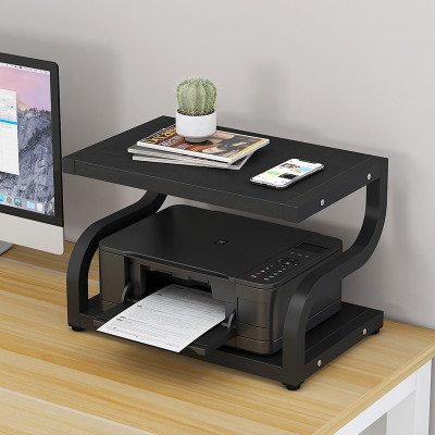 多功能创意打印机架厨房收纳架桌面文件架复印机架置物架桌上书架收纳层架 三维工匠