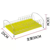 晾放碗碟沥水架碗架厨房置物架家用放碗架碗筷收纳盒餐具架储物架收纳层架 三维工匠