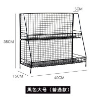 北欧ins铁艺桌面置物架化妆品收纳架宿舍收纳厨房双层整理架收纳层架 三维工匠