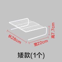 厨房冰箱橱柜内部隔层分层置物架 柜子收纳冰柜隔板台面锅架收纳层架 三维工匠