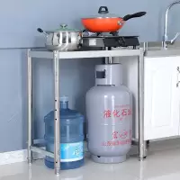 定制煤气罐架厨房不锈钢置物架收纳储物台面单层烤箱灶台煤气灶架收纳层架 三维工匠