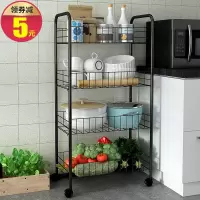 厨房置物架落地多层菜篮蔬菜筐用品大全各种收纳调料储物架子收纳层架 三维工匠