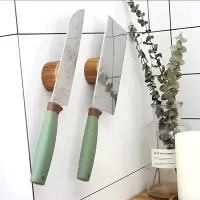 HST家居 磁力刀架 磁性刀架创意菜刀具收纳架挂壁式厨房免打孔收纳层架 三维工匠
