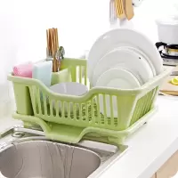 厨房碗架碗筷餐具沥水收纳架子家用用品大全塑料台面落地置物架收纳层架 三维工匠