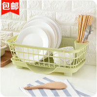 多功能置物架厨房塑料放碗沥水篮整理架餐具碗筷碗碟收纳架碗架收纳层架 三维工匠