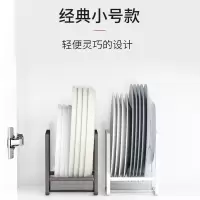 日式厨房橱柜碗碟架沥水架盘子餐具收纳整理置物架置碗架放碗家用收纳层架 三维工匠