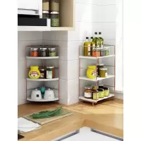 厨房置物架用品用具小百货调料架调味架子三角形小墙角收纳储物架收纳层架 三维工匠