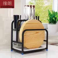 不锈钢刀架砧板架刀座刀厨房收纳筷子架菜刀架锅铲落地收纳架收纳层架 三维工匠