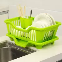 家用碗碟收纳架厨房置物架多功能放碗沥水架碗碟架塑料碗筷收纳盒收纳层架 三维工匠