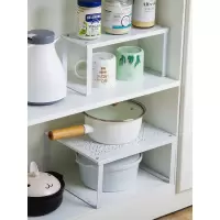 铁艺可叠加厨房置物架台面收纳架 家用桌面整理隔板层架收纳层架 三维工匠