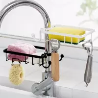 家居厨房用品水龙头置物架免打孔水水池沥水挂架家用大全收纳架收纳层架 三维工匠