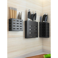 厨房用品免打孔不锈钢刀架置物架家用多功能菜刀刀具收纳架壁挂式收纳层架 三维工匠