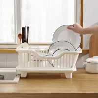 家用厨房沥水碗架多功能大号塑料置物架收纳架碗碟沥水篮置碗架子收纳层架 三维工匠
