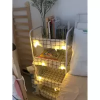移动小推车落地零食收纳卧室厕所多层厨房菜篮子储物置物书架收纳层架 三维工匠