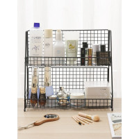 ins化妆品架卧室收纳盒置物架宿舍寝室书桌台面厨房调料整理收纳层架 三维工匠
