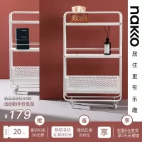 超窄缝收纳厨房小推车置物架18cm可移动卫生间夹缝床头置物架收纳层架 三维工匠