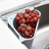 洗碗池百洁布水沥水架三角收纳架挂架免打孔厨房蔬菜置物架家用收纳层架 三维工匠
