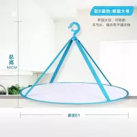 晒毛衣的网兜平铺晾衣架晒衣网家用羊毛衫防变形晾晒晾衣篮收纳层架 三维工匠 篮-小号-1层防风晒衣篮
