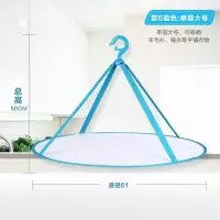 晒毛衣的网兜平铺晾衣架晒衣网家用羊毛衫防变形晾晒晾衣篮收纳层架 三维工匠 蓝-长-2晒衣篮