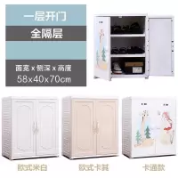 加厚欧式双开抽屉式收纳柜子儿童挂衣储物柜宝宝五斗柜简易衣柜收纳柜 三维工匠