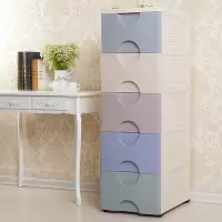加厚塑料抽屉式收纳柜儿童房间储物箱宝宝衣柜家用整理五斗橱 三维工匠