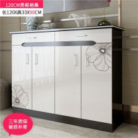 烤漆鞋柜]家用口玄关厅柜简易鞋架木质隔断鞋橱储物收纳柜子收纳柜 三维工匠