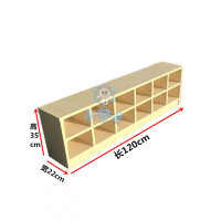儿童玩具收纳架幼儿园书包柜实木组合蒙氏置物架储物分类宝宝书架收纳柜 三维工匠