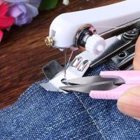 便携式迷你小型手动缝纫机简易家用多功能袖珍手工手持微型裁缝机收纳柜 三维工匠 针线盒46件套